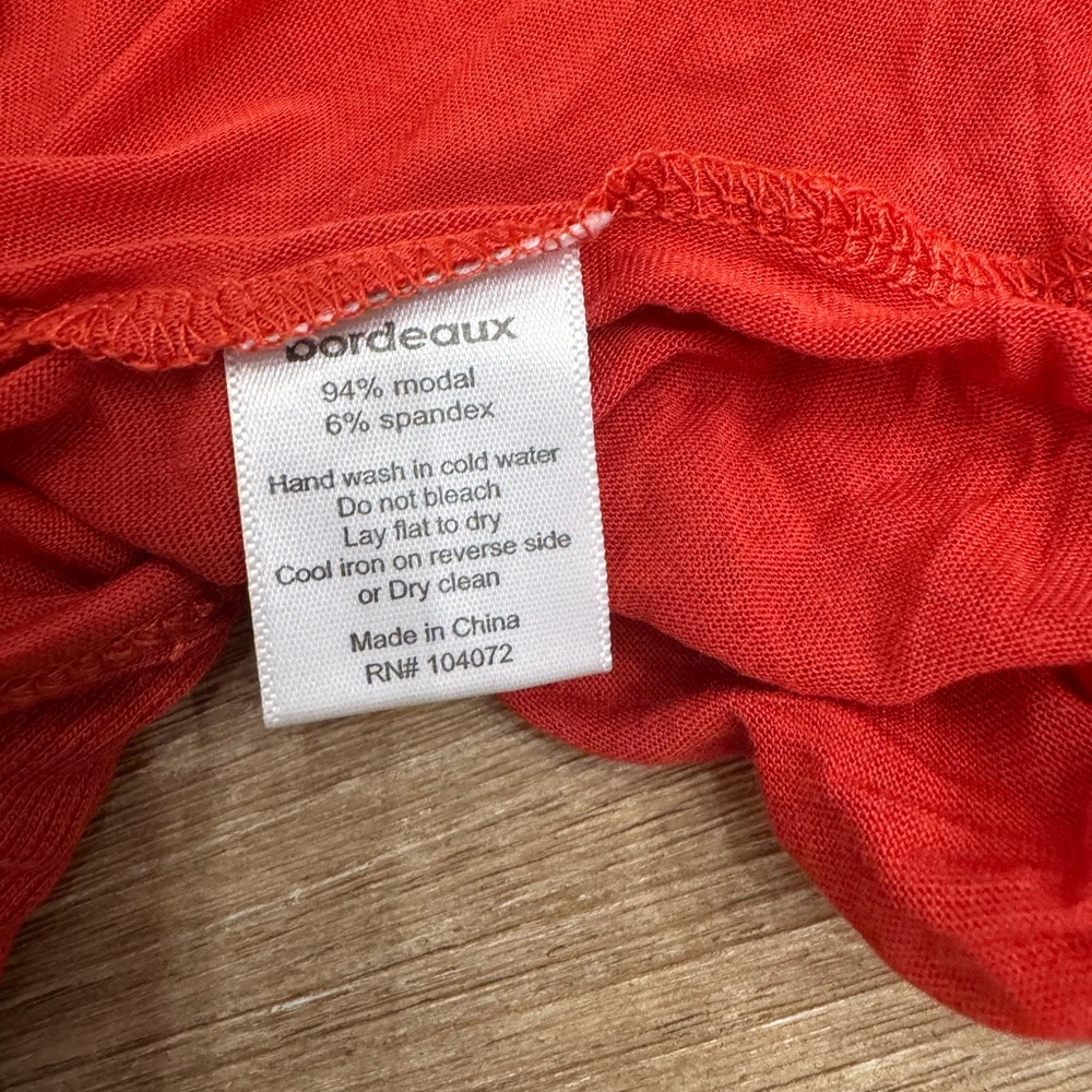 Bordeaux red orange cardigan size large - Picture 5 of 6